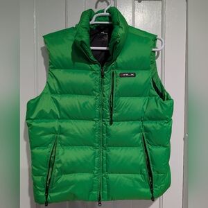 Women's Green Puffer Vest